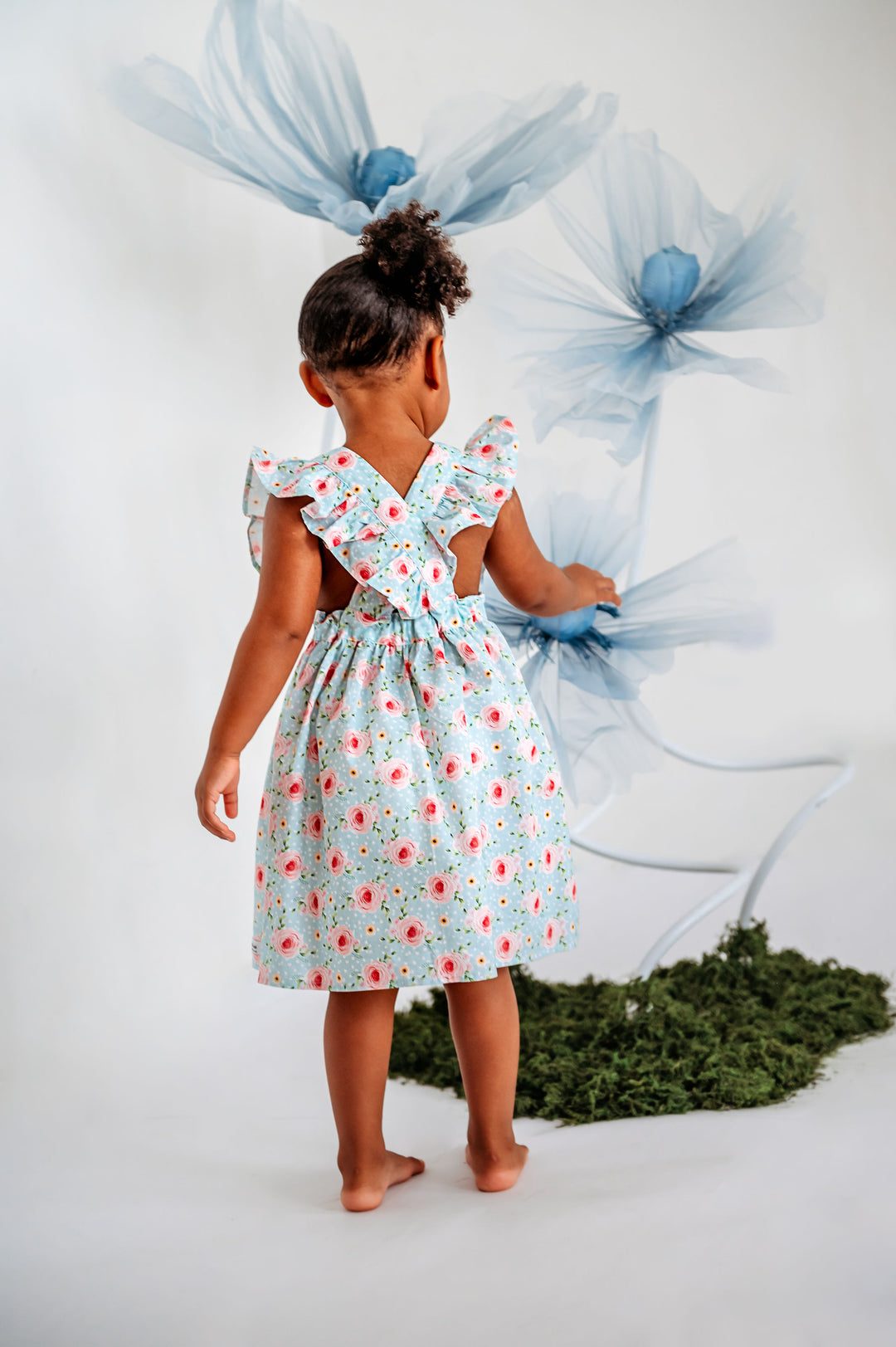 Crossover flutter dress