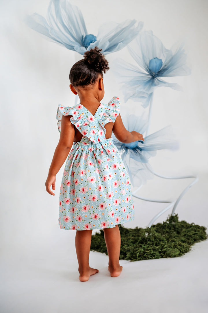 Crossover flutter dress