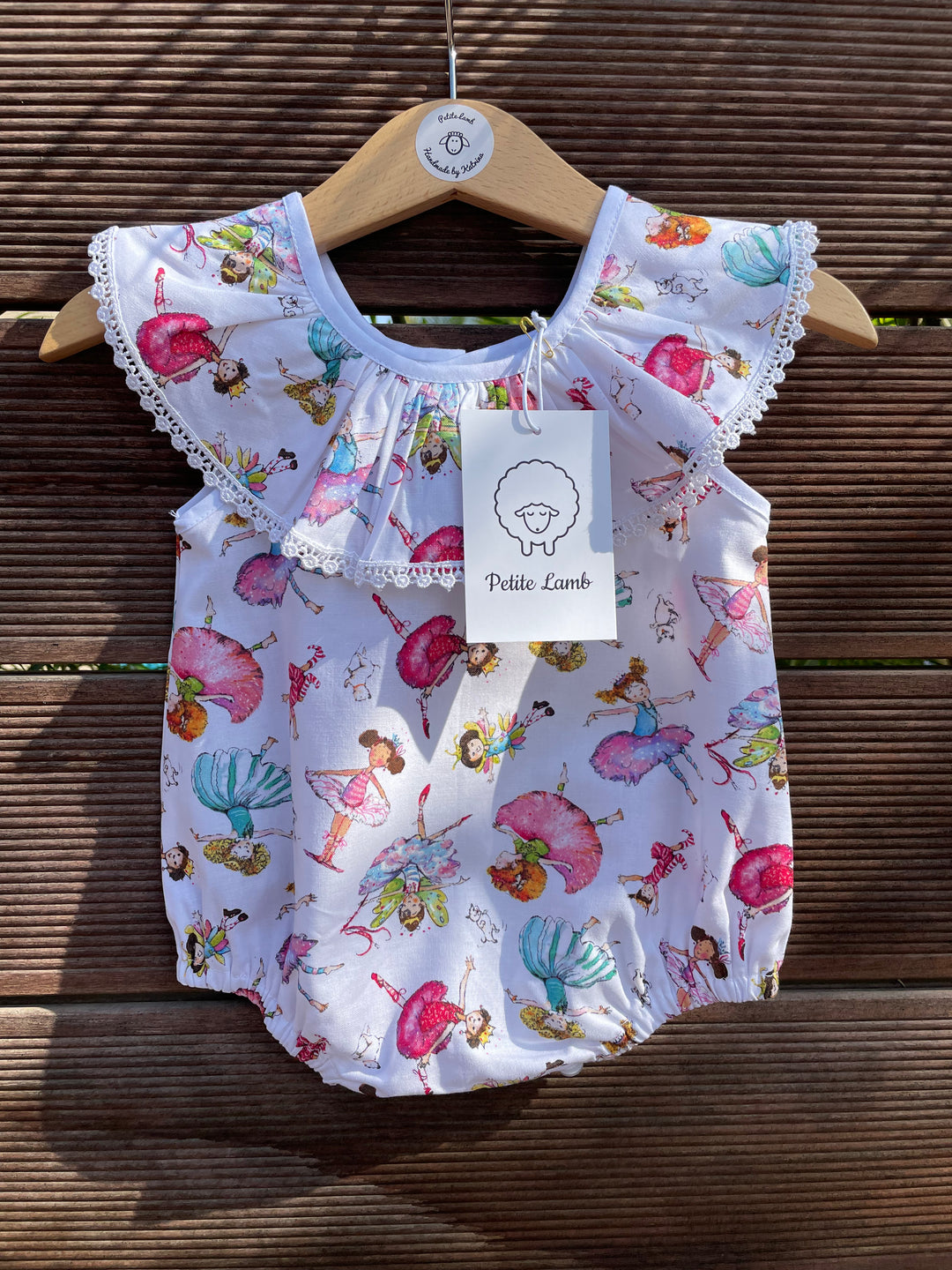 Ballerina Ruffle Collar Romper