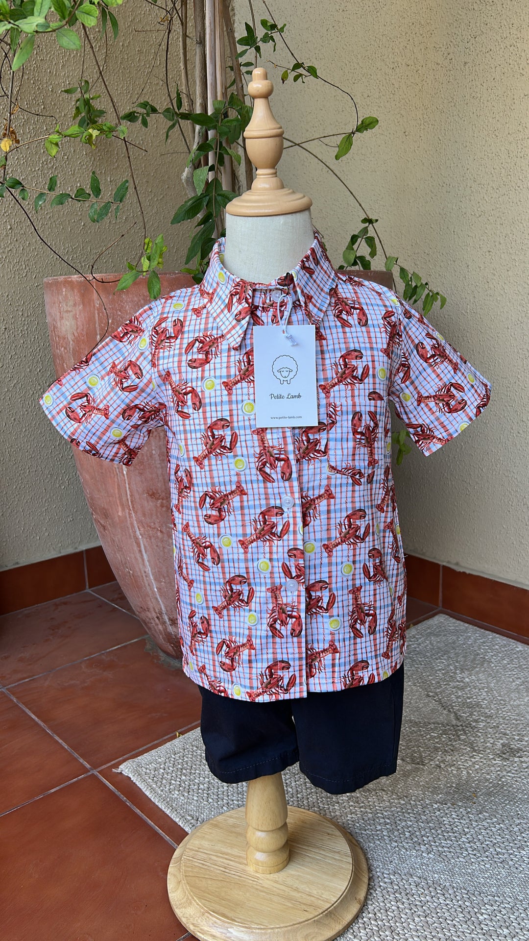 Lobster shirt in red