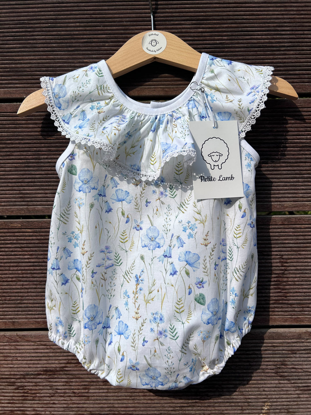 Sweet Pea Ruffle Collar Romper
