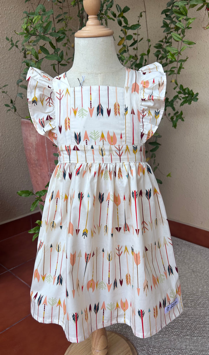 Crossover flutter arrows dress