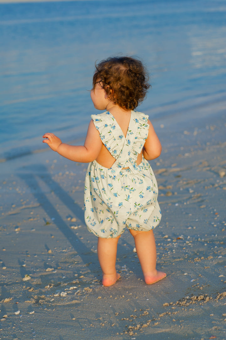 Golden Blossom Yellow Romper