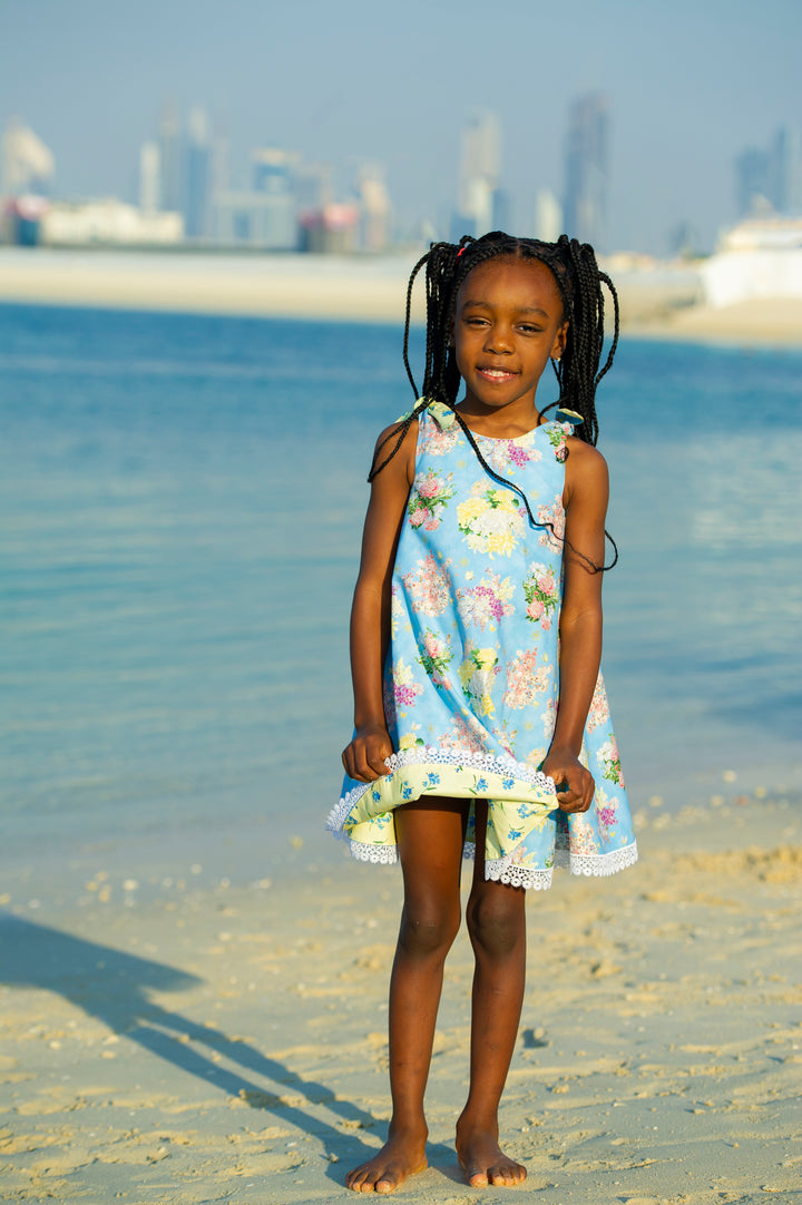 Golden Blossom Reversible Dress