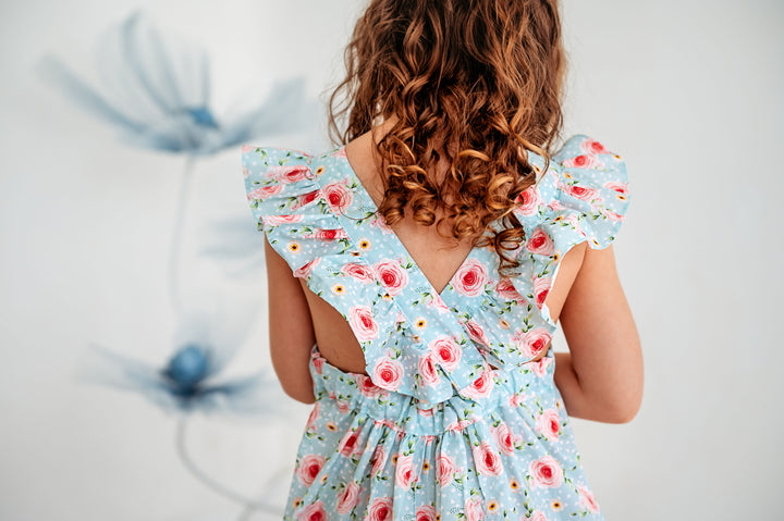 Crossover flutter dress