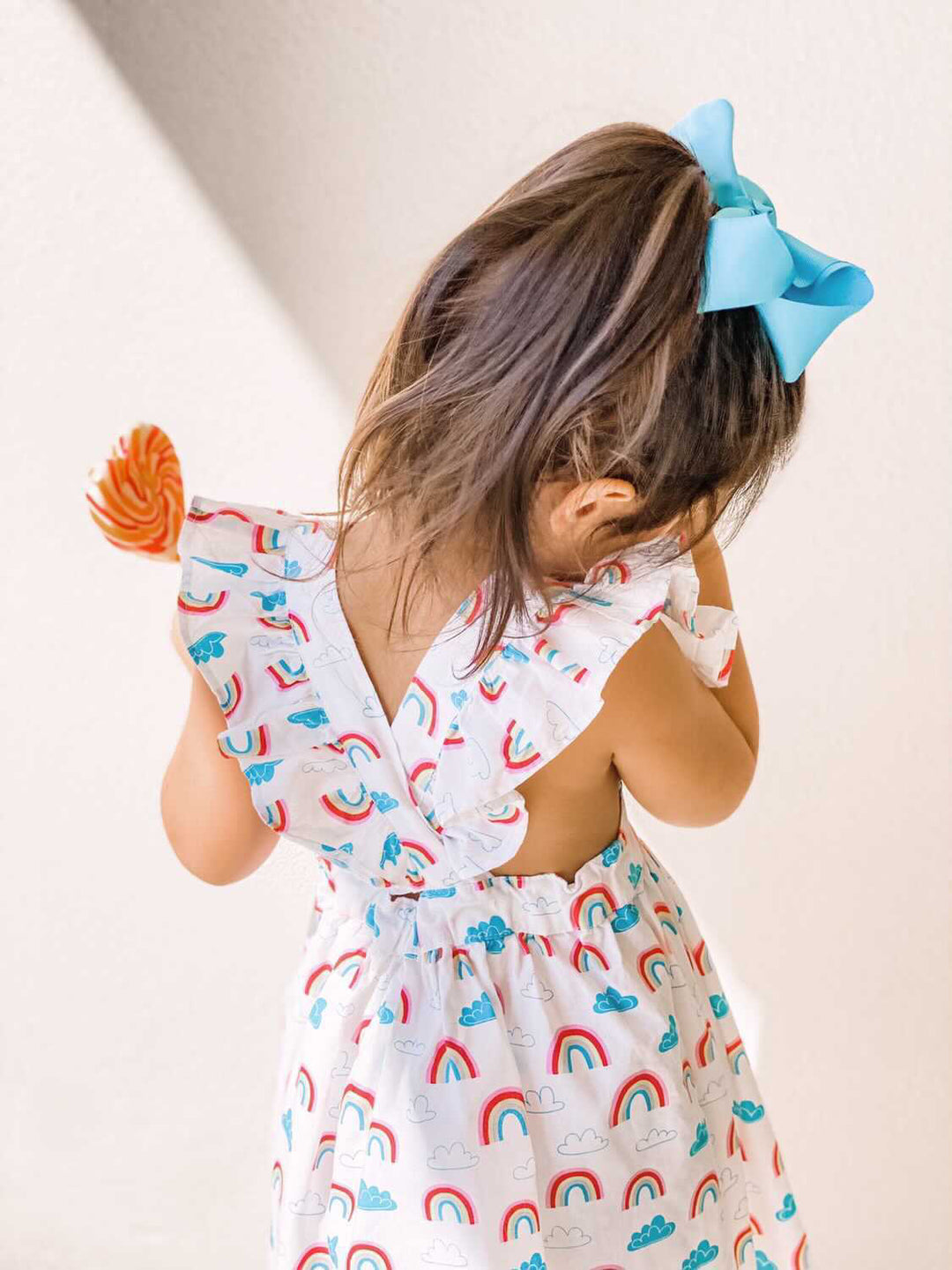 Rainbow flutter dress