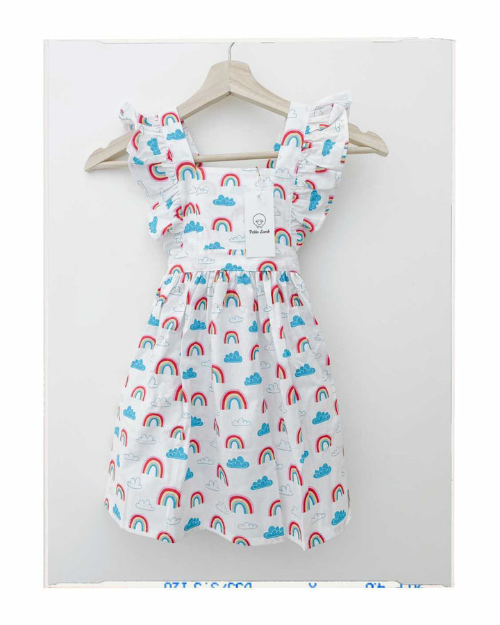 Rainbow flutter dress